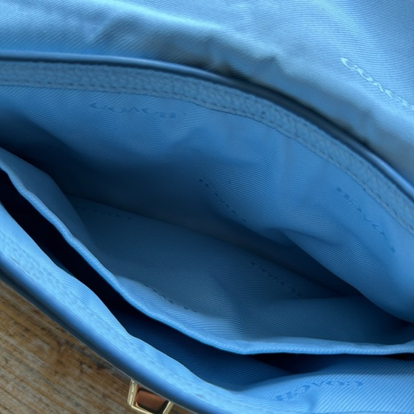 Coach Turnlock Pebbled Leather Crossbody Bag - Picture 12 of 17